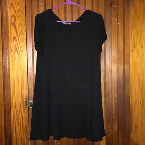 Black T-shirt dress